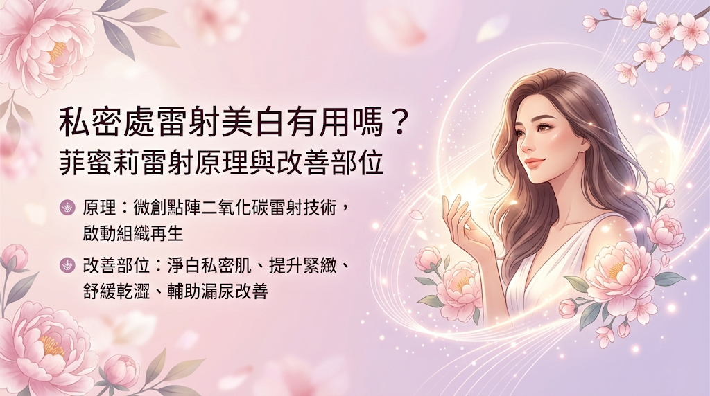 私密處雷射美白有用嗎？菲蜜莉雷射原理與改善部位