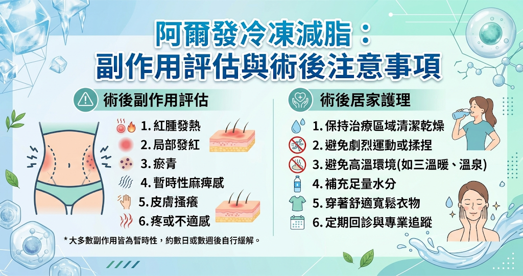 阿爾發冷凍減脂副作用評估與術後注意事項