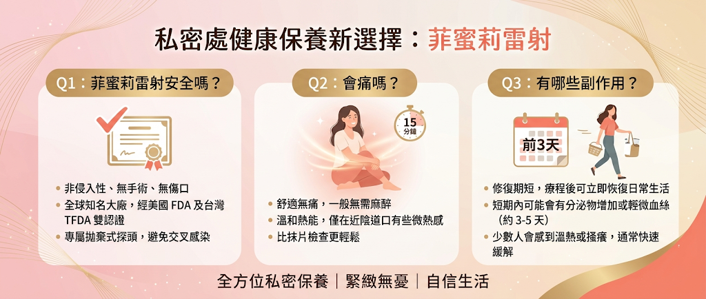 菲蜜莉雷射安全嗎？會痛嗎？有哪些副作用？