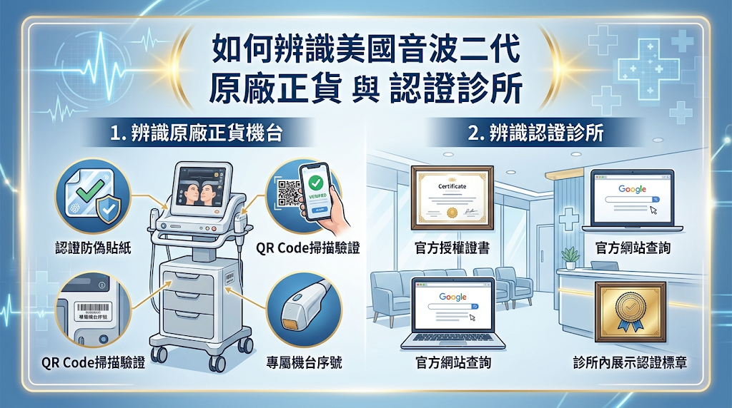 如何辨識美國音波二代原廠正貨與認證診所