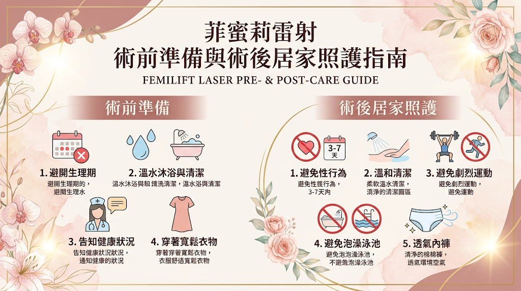 菲蜜莉雷射術前準備與術後居家照護指南