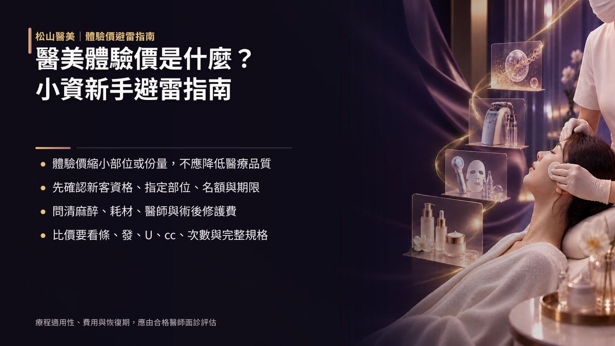什麼是醫美體驗價?小資族第一次做醫美如何不踩雷?